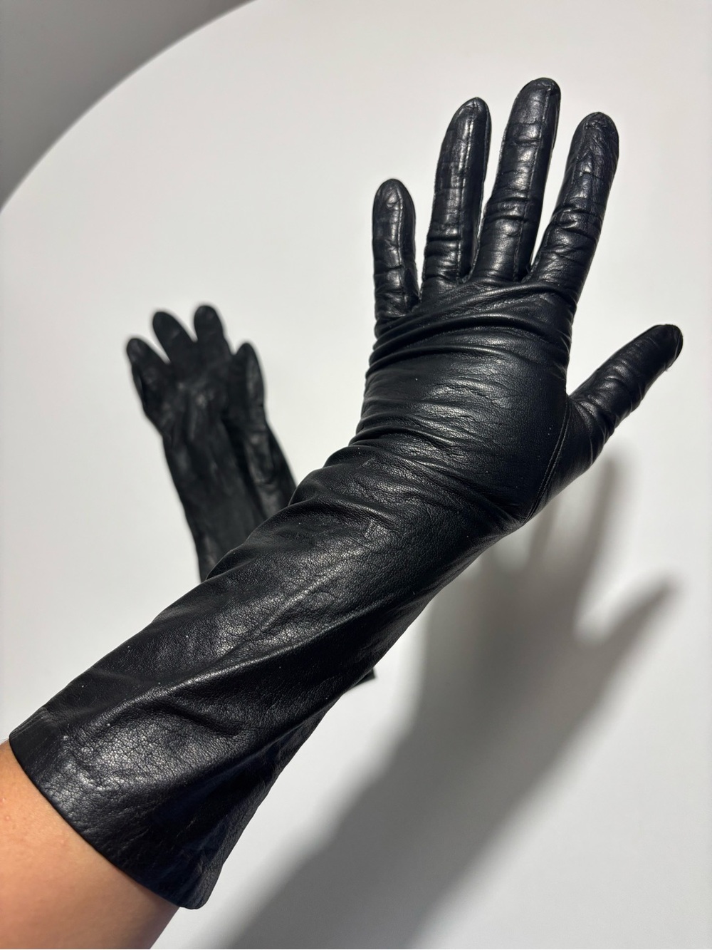 Vintage Genuine Leather Evening Gloves